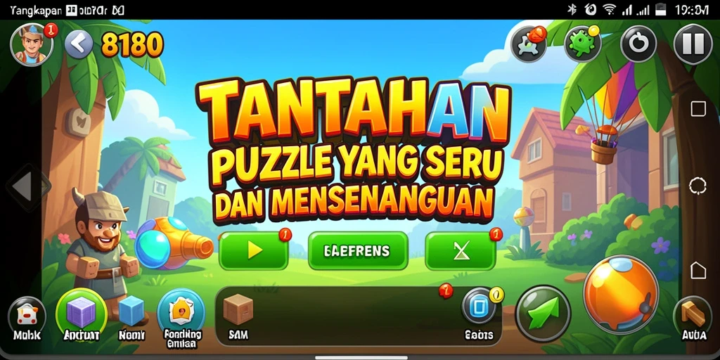 Tampilan gameplay seru dari aplikasi 8180 dengan puzzle menantang.