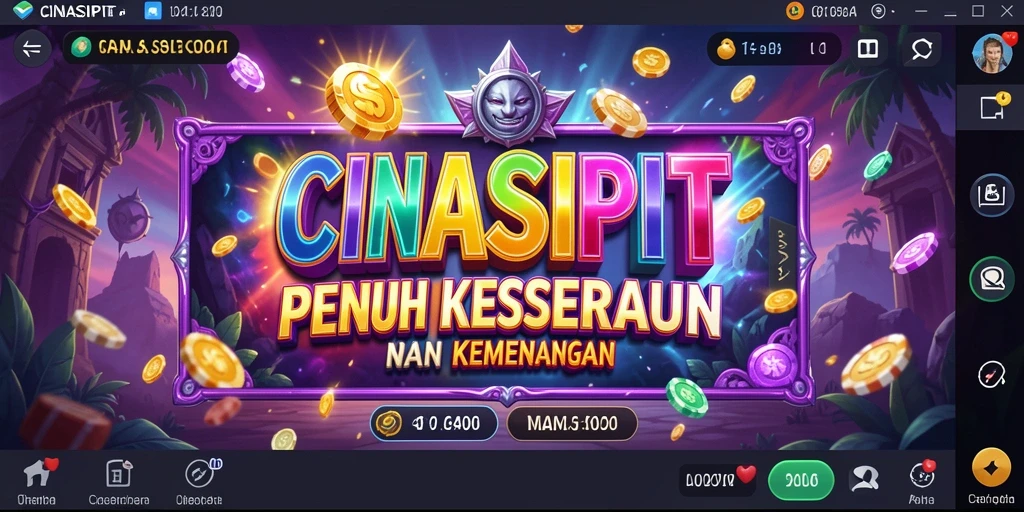 Screenshot CINASIPIT menampilkan momen seru dari gameplay Slot.