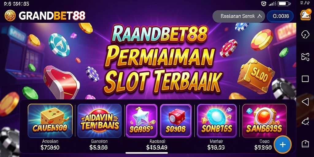 Tampilan gameplay seru dalam permainan slot GRANDBET88.
