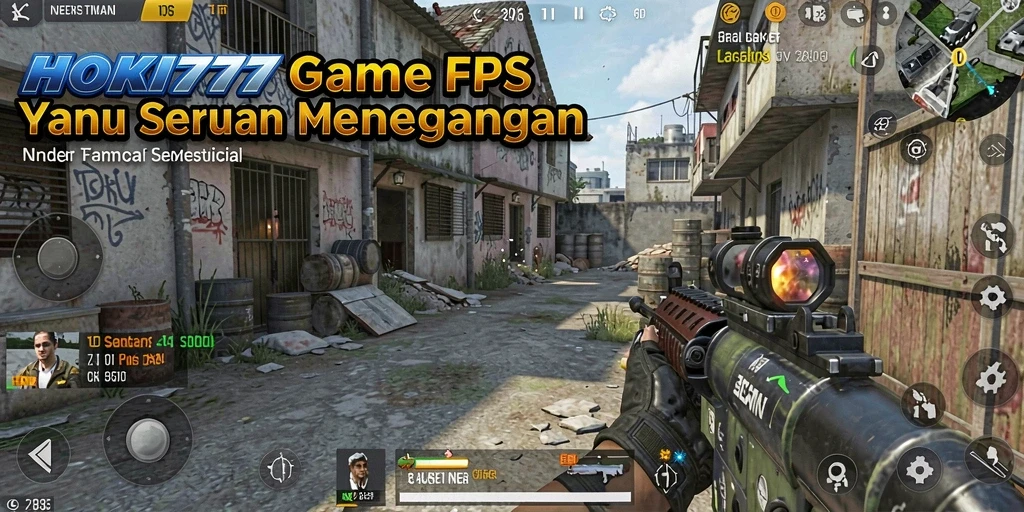 Tampilan gameplay HOKI777 yang seru dengan aksi tembak-menembak intens.