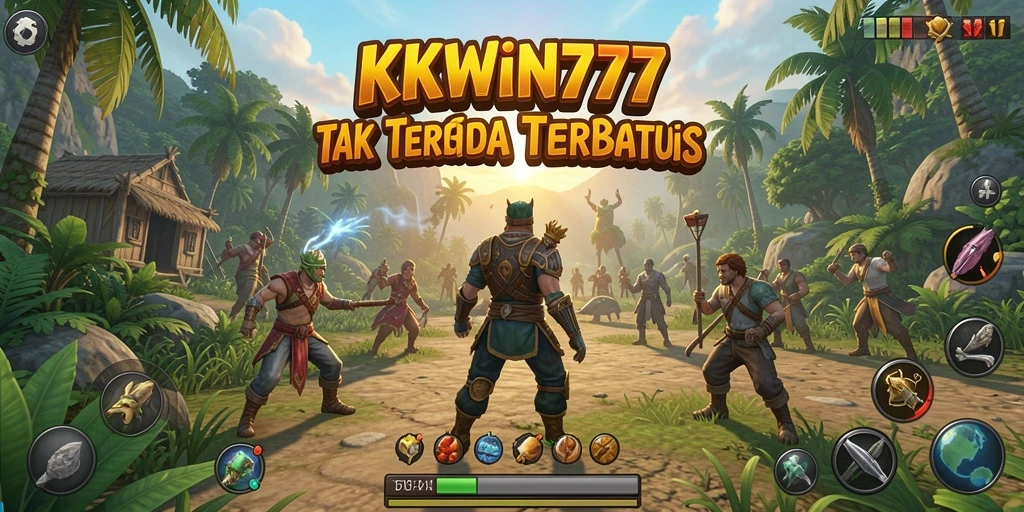 Screenshot KKWIN777 menampilkan aksi seru dalam dunia terbuka.