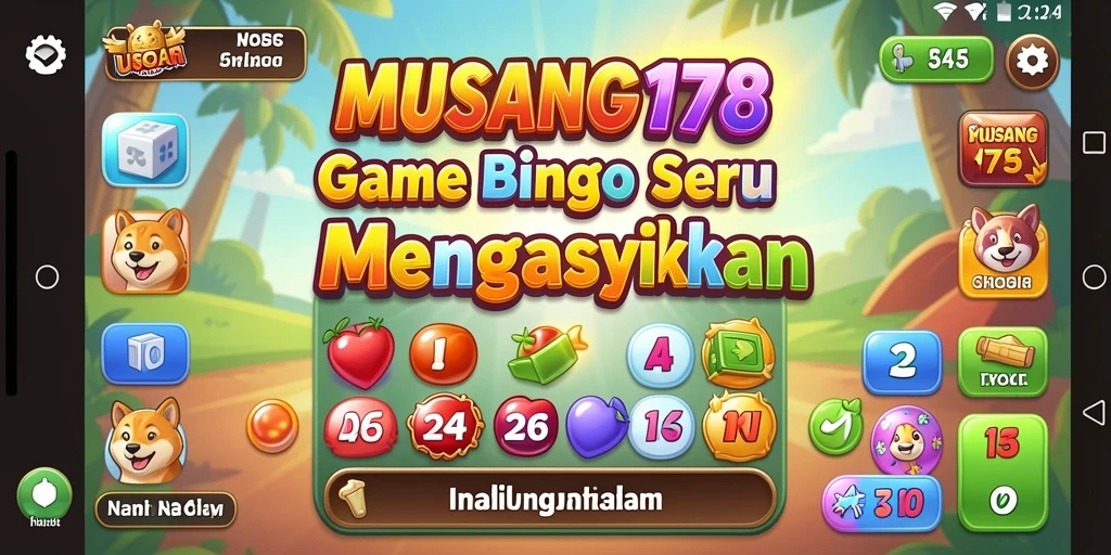 Tampilan menarik gameplay Bingo di MUSANG178.