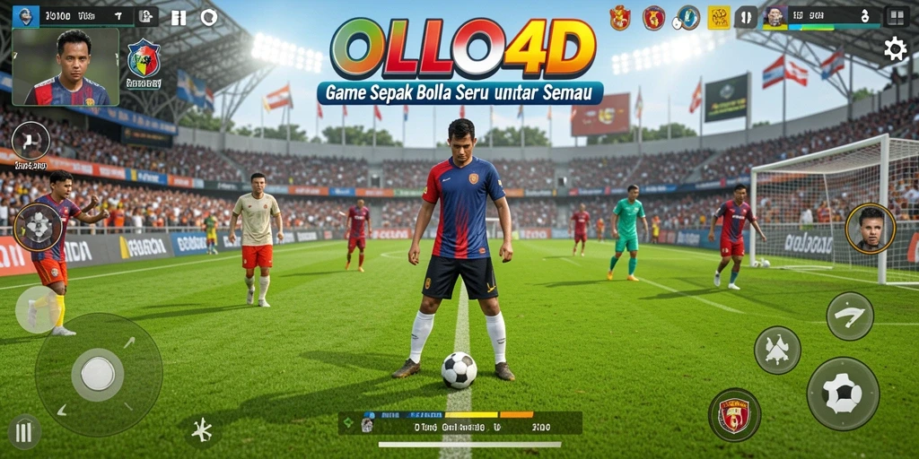 Tampilan gameplay menarik saat bertanding di OLLO4D dengan tim favorit.