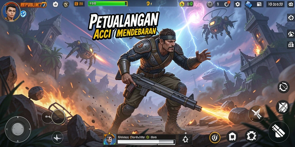 Tangkapan layar gameplay seru dari REPUBLIK77.