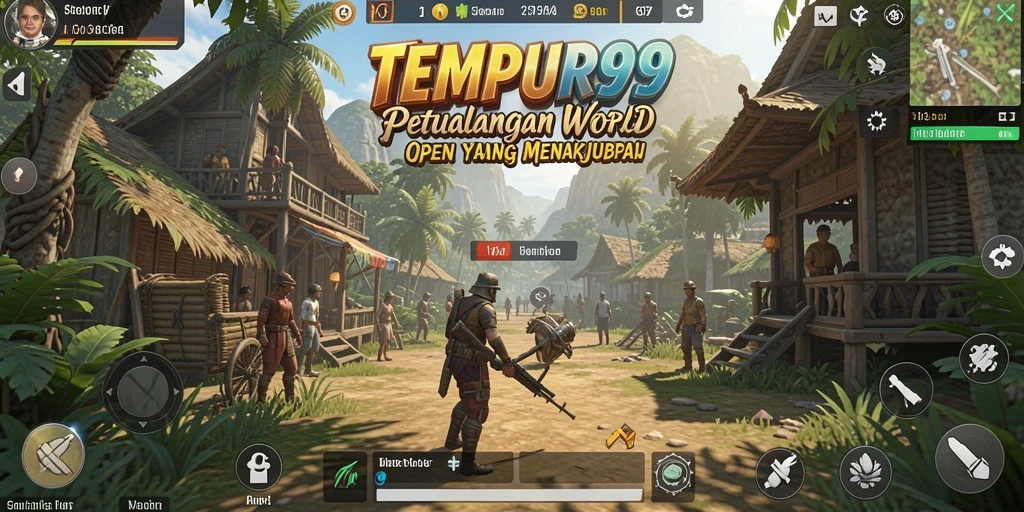 Menampilkan aksi seru di dunia Open World TEMPUR99.