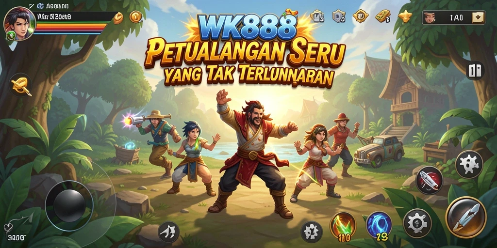 Screenshot gameplay WK888 menunjukkan petualangan yang mendebarkan.