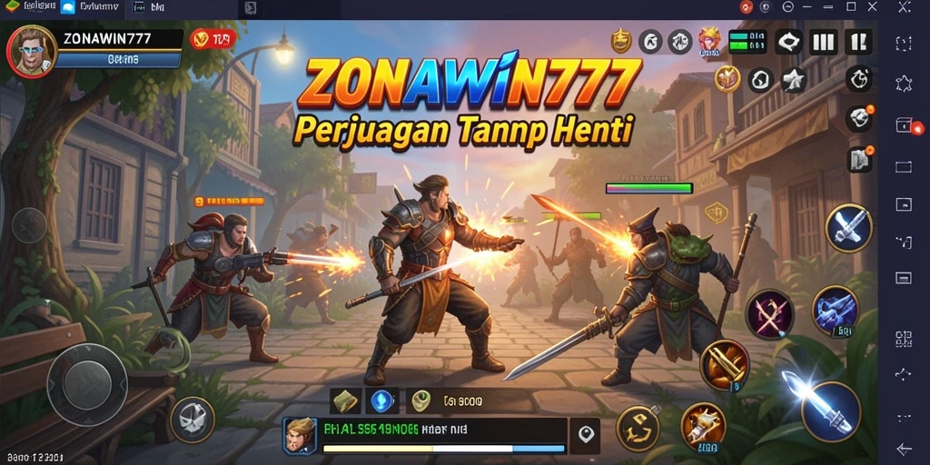 Tampilan menakjubkan dari gameplay ZONAWIN777 penuh aksi.